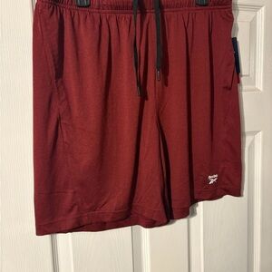 Reebok Men's Burgundy Athletic Shorts